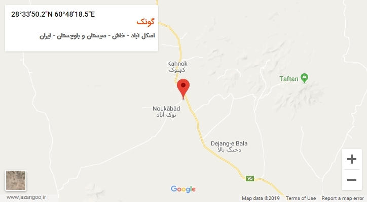 روستای گونک بر روی نقشه