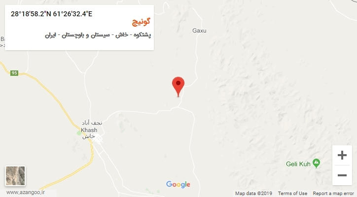 روستای گونیچ بر روی نقشه