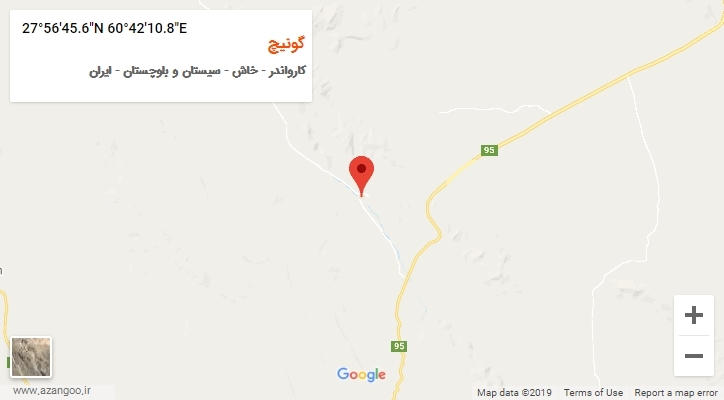 روستای گونیچ بر روی نقشه