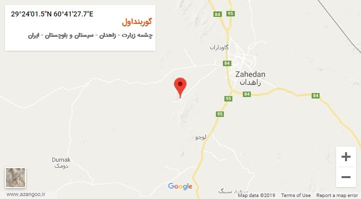 روستای گوربنداول بر روی نقشه