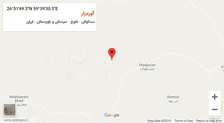 روستای گورمزار بر روی نقشه