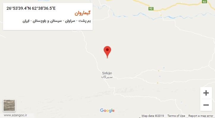 روستای گیماروان بر روی نقشه