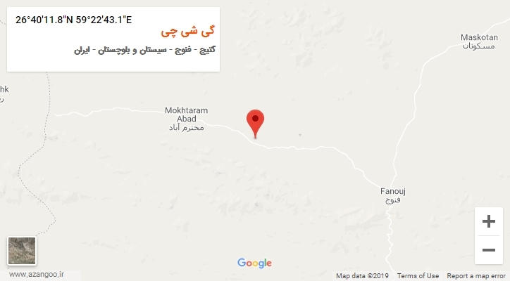 روستای گی شی چی بر روی نقشه