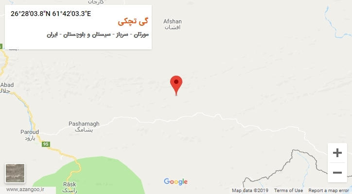 روستای گی تچکی بر روی نقشه