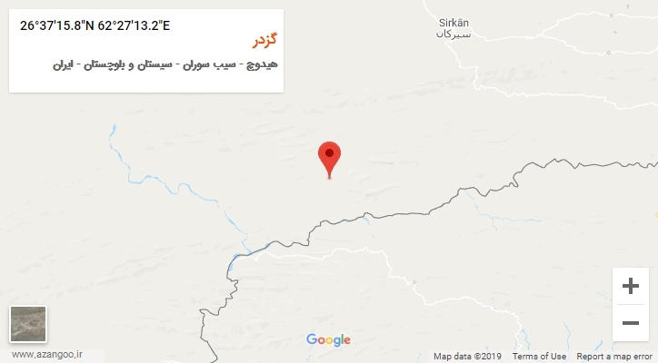 روستای گزدر بر روی نقشه