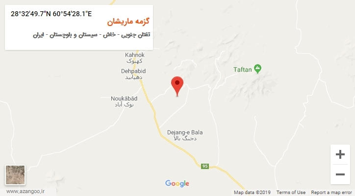 روستای گزمه ماریشان بر روی نقشه