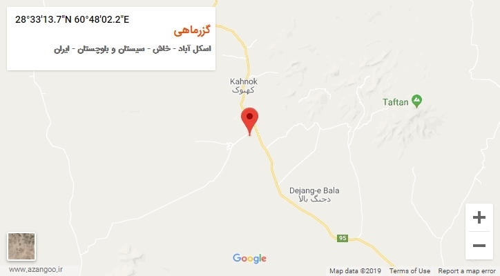 روستای گزرماهی بر روی نقشه