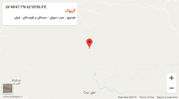 روستای گزیوک بر روی نقشه