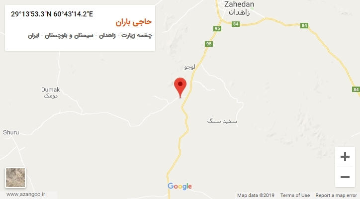 روستای حاجی باران بر روی نقشه