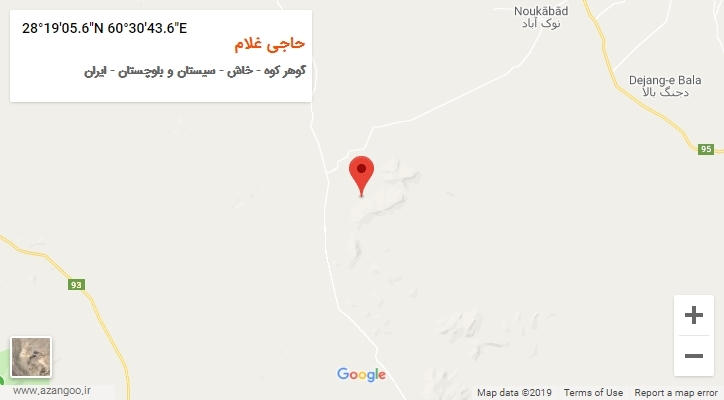 روستای حاجی غلام بر روی نقشه