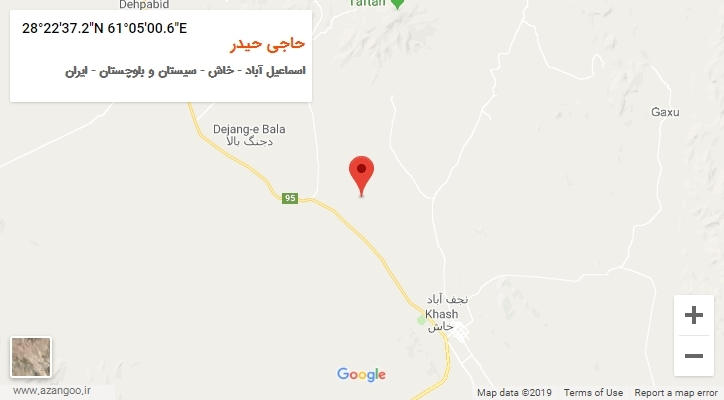 روستای حاجی حیدر بر روی نقشه