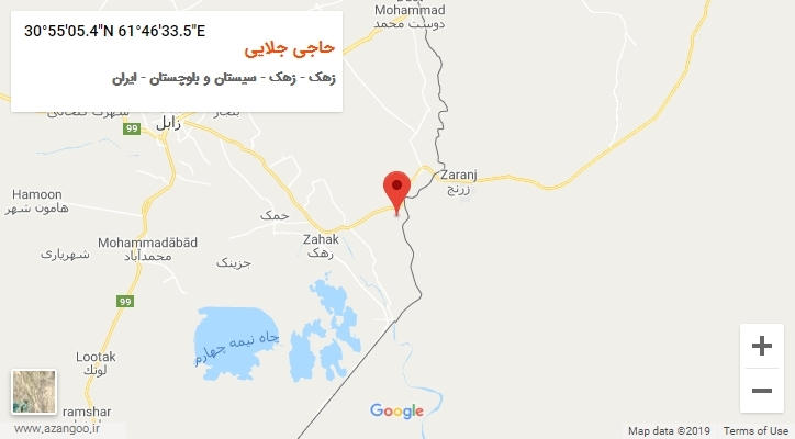 روستای حاجی جلایی بر روی نقشه