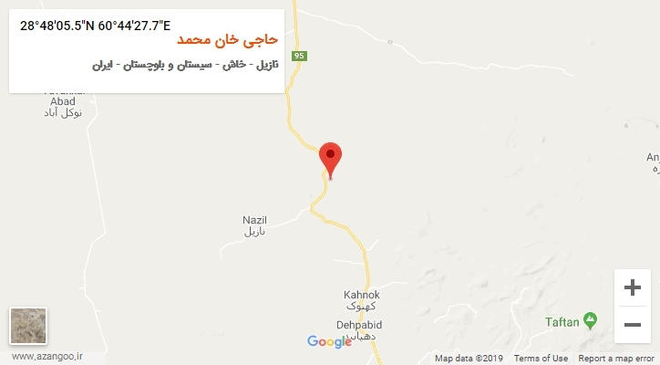 روستای حاجی خان محمد بر روی نقشه