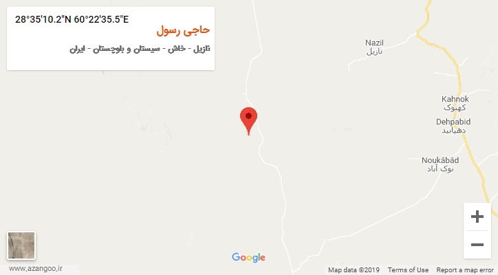 روستای حاجی رسول بر روی نقشه
