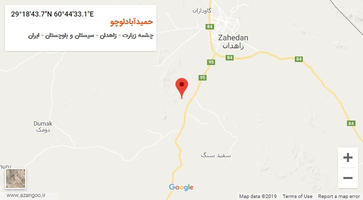 روستای حمیدآبادلوچو بر روی نقشه