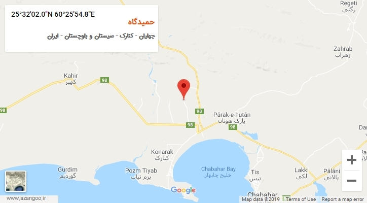 روستای حمیدگاه بر روی نقشه