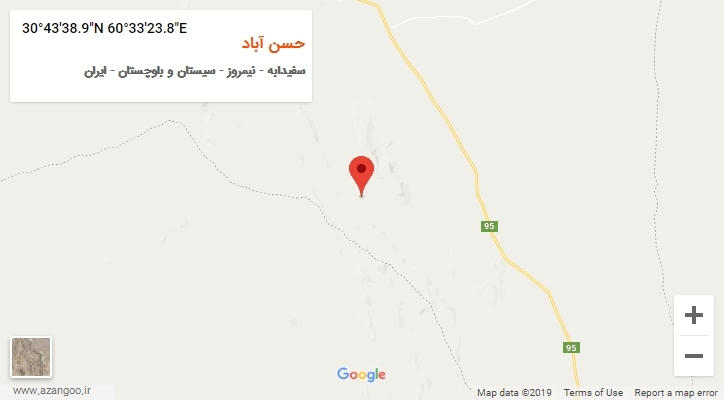 روستای حسن آباد بر روی نقشه