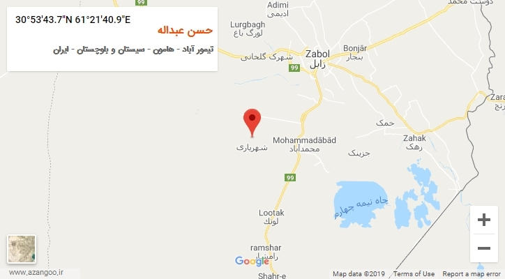 روستای حسن عبداله بر روی نقشه