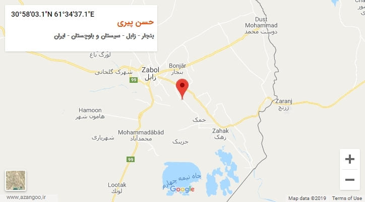 روستای حسن پیری بر روی نقشه