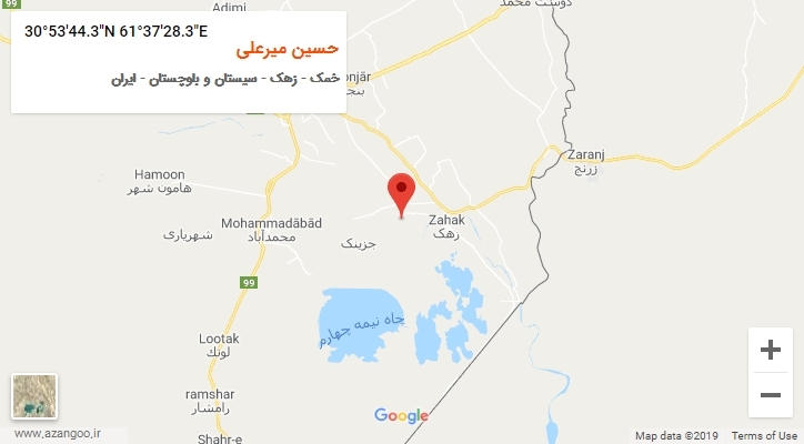 روستای حسین میرعلی بر روی نقشه