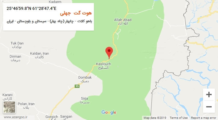 روستای هوت گت  جهلی بر روی نقشه
