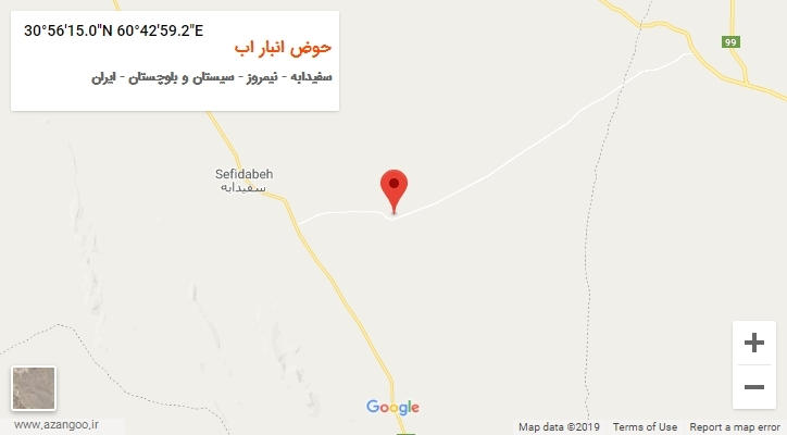 روستای حوض انبار اب بر روی نقشه