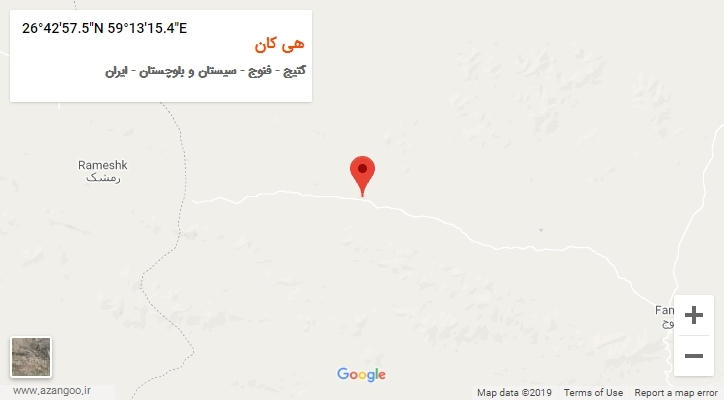 روستای هی کان بر روی نقشه