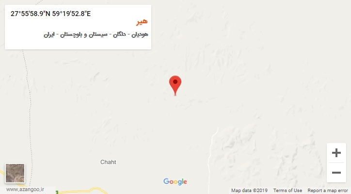روستای هیر بر روی نقشه