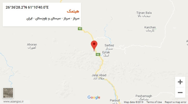 روستای هیتمک بر روی نقشه