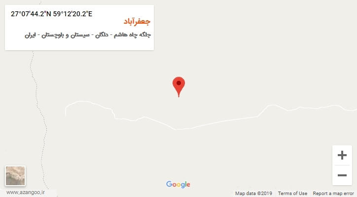 روستای جعفرآباد بر روی نقشه