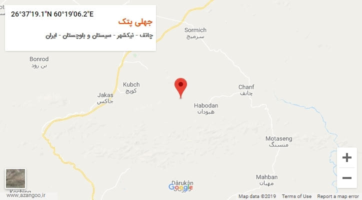 روستای جهلی پتک بر روی نقشه