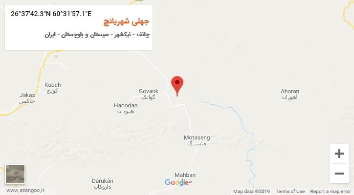 روستای جهلی شهریانچ بر روی نقشه