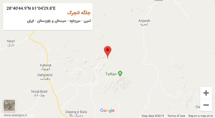 روستای جلگه انجرک بر روی نقشه