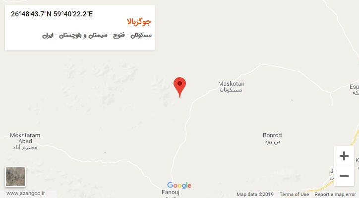 روستای جوگزبالا بر روی نقشه