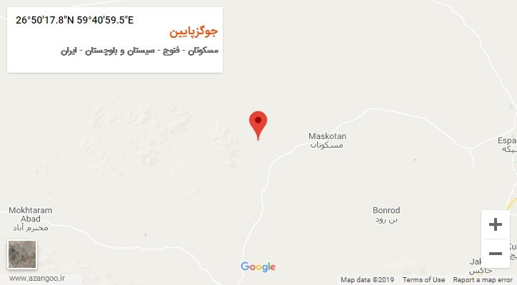 روستای جوگزپایین بر روی نقشه