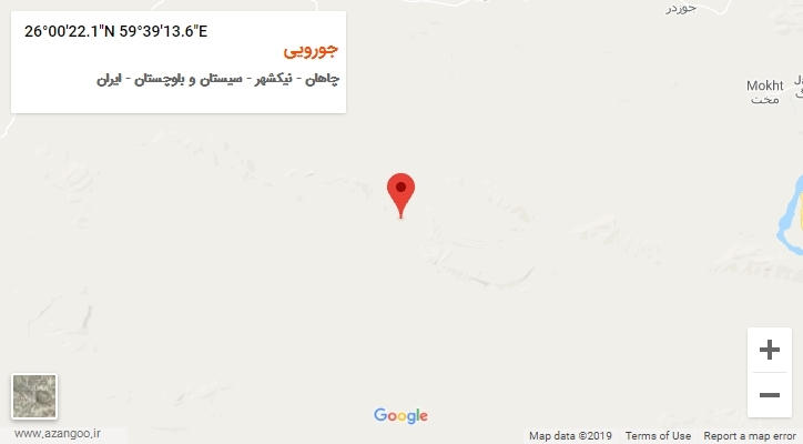 روستای جورویی بر روی نقشه