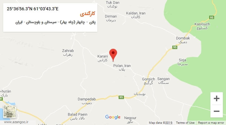 روستای کارگندی بر روی نقشه