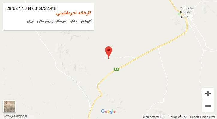 روستای کارخانه اجرماشینی بر روی نقشه