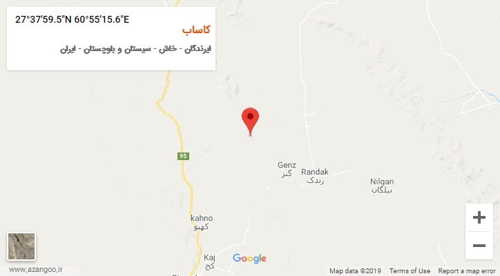 روستای کاساب بر روی نقشه