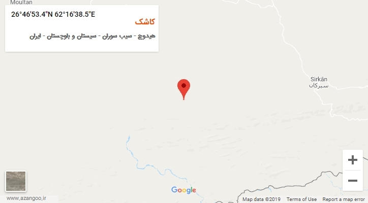 روستای کاشک بر روی نقشه