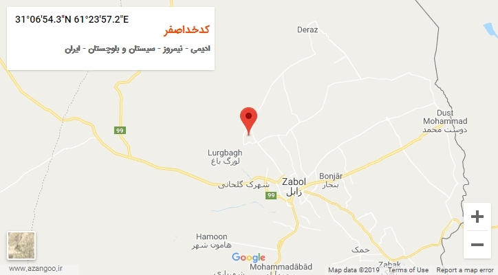 روستای کدخداصفر بر روی نقشه