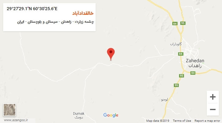 روستای خالقدادآباد بر روی نقشه