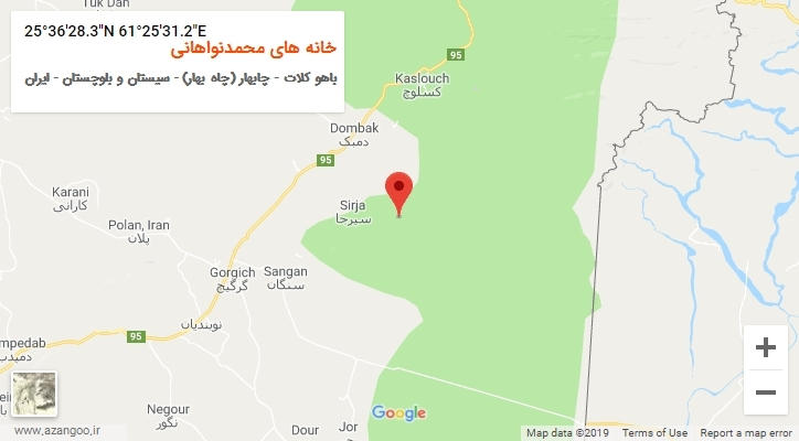 روستای خانه های محمدنواهانی بر روی نقشه