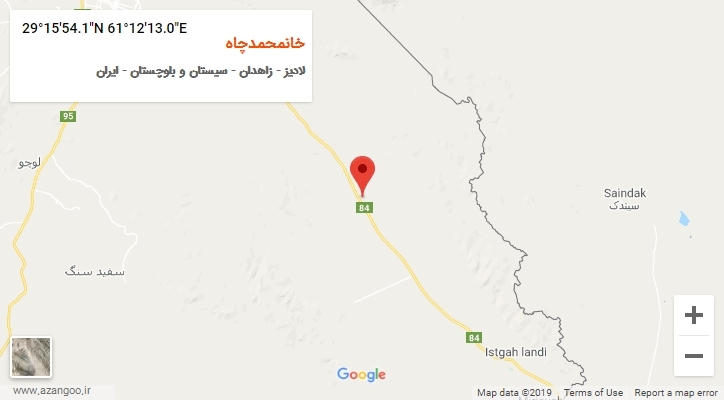 روستای خانمحمدچاه بر روی نقشه