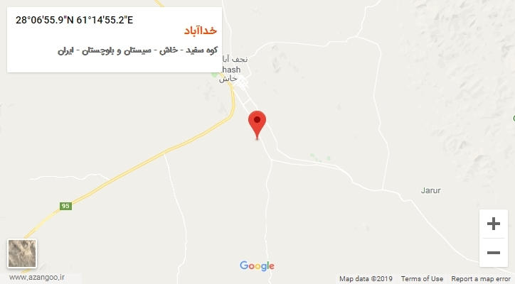 روستای خداآباد بر روی نقشه