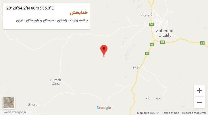 روستای خدابخش بر روی نقشه