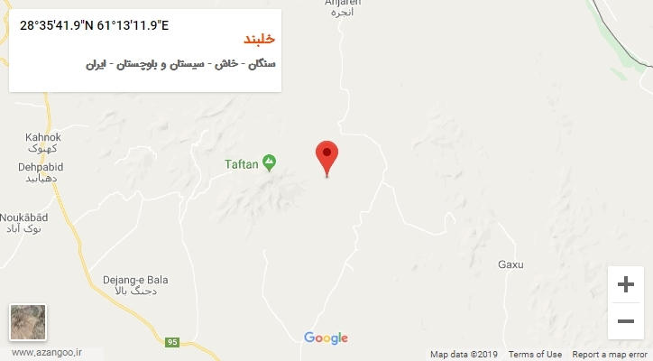 روستای خلبند بر روی نقشه