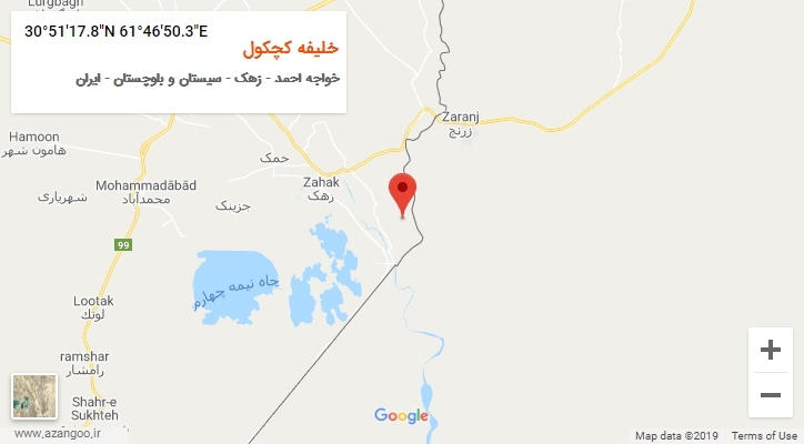 روستای خلیفه کچکول بر روی نقشه