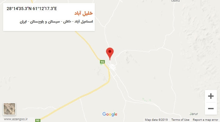 روستای خلیل آباد بر روی نقشه