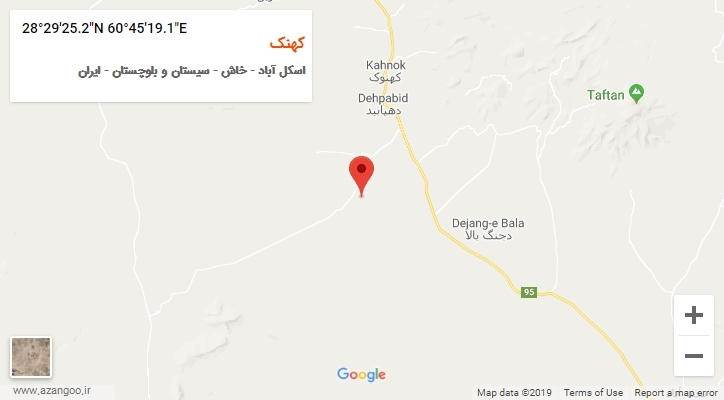 روستای کهنک بر روی نقشه